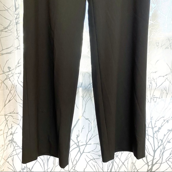 Giorgio Armani Collezioni black wide leg high rise waisted dress pants slacks - Picture 7 of 15